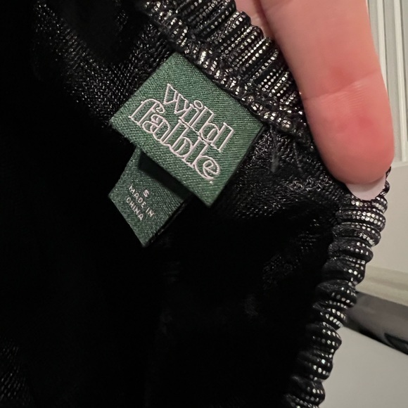 Silver & Black Metallic Strapless Jumpsuit - Picture 2 of 3